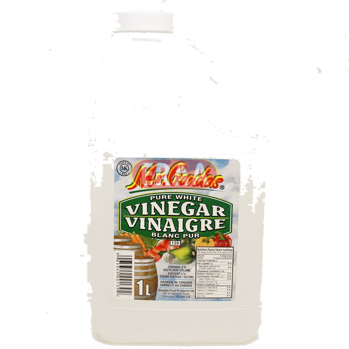 Mr.Goudas Pure White Vinegar