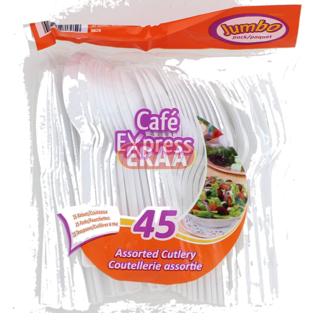 Cafe Express 45 Assorted Cutlery Jumbo Pack