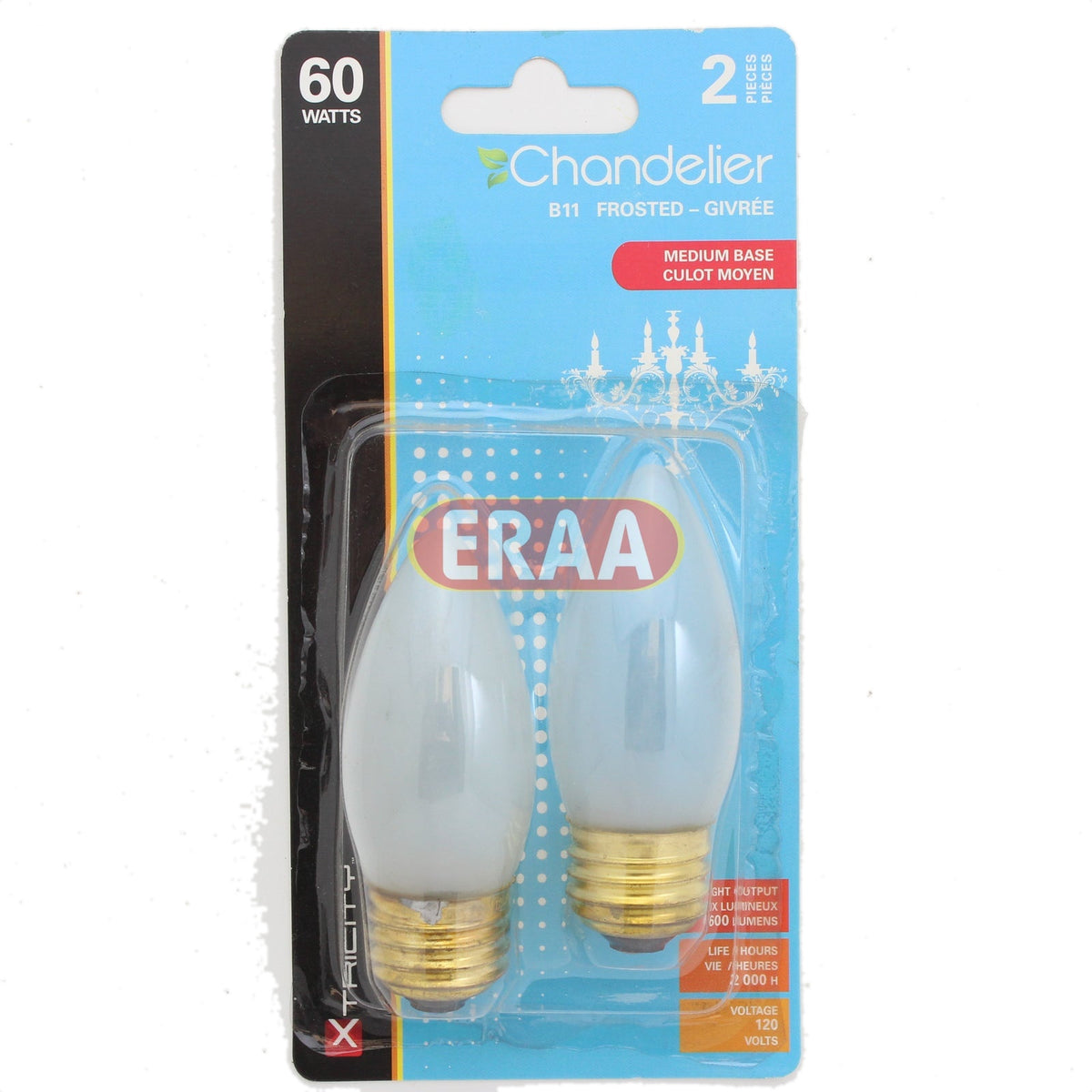 Xtricity Chandelier Frosted 2 Piece 60 Watts