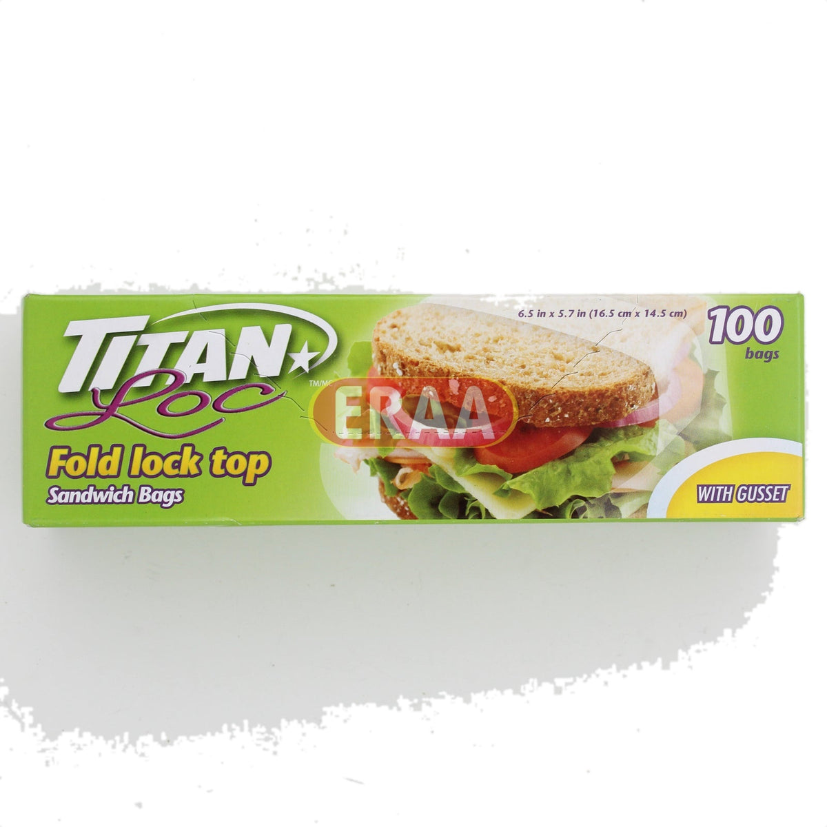 Titan Loc Fold Lock Top Sanwich 100 Bags (6.5*5.7")