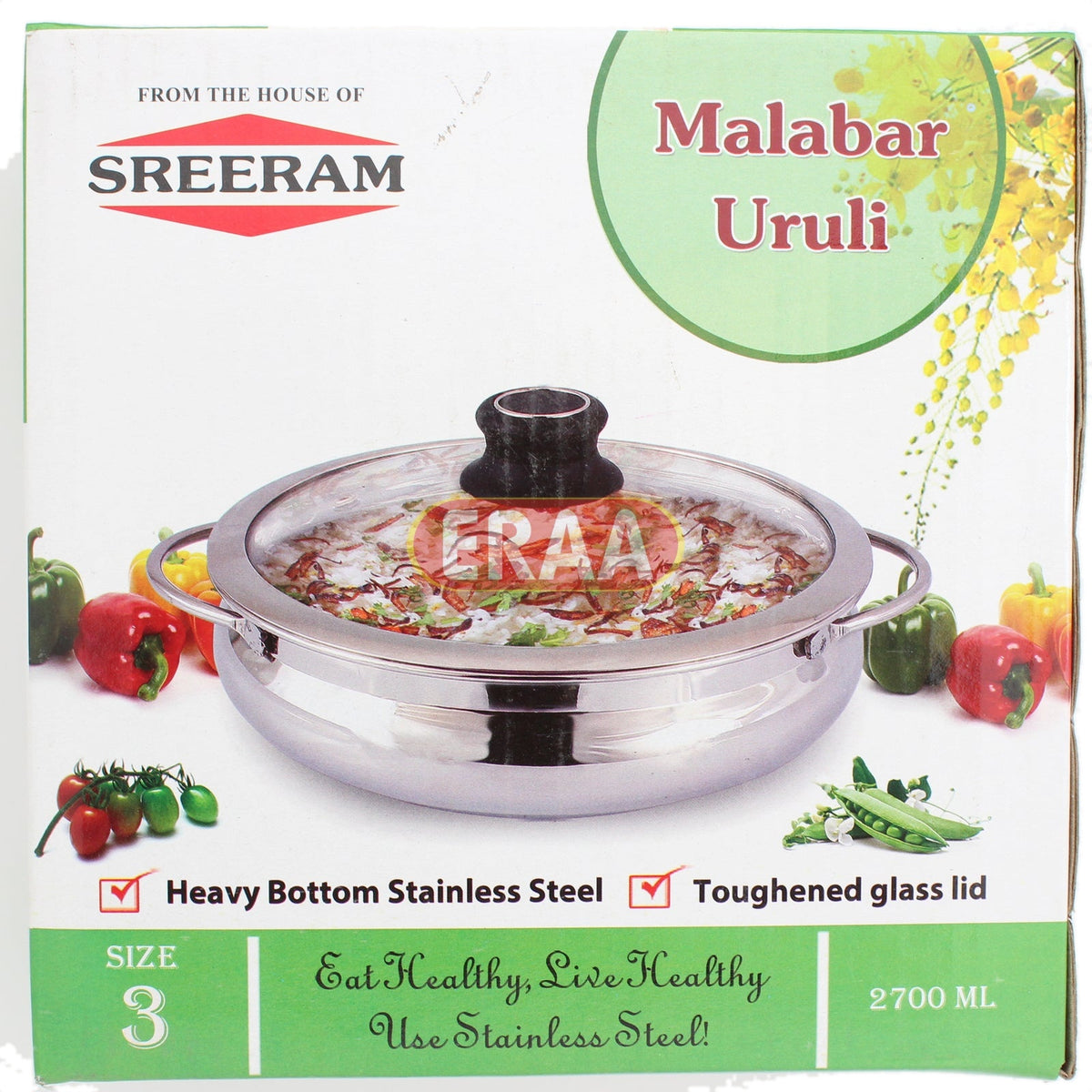 Sreeram Malabar Uruli Size 3 Stainless Steel