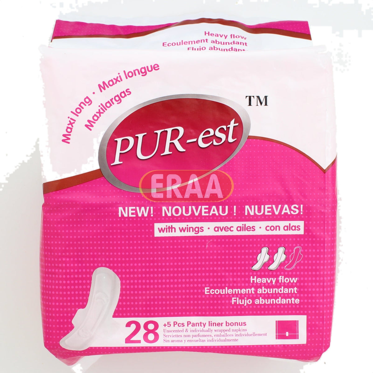 Pur-est Maxi Long Heavy Flow 32 Unscented Pads