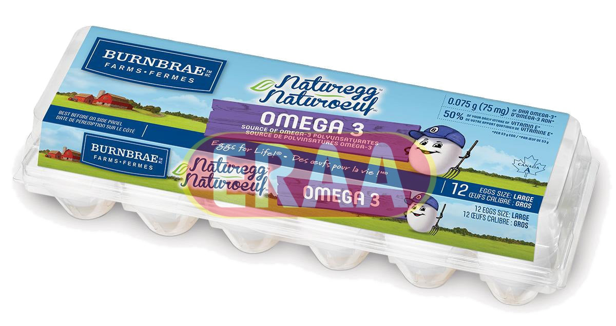 BurnBrae Farms Omega 3 Large White Egg (12)