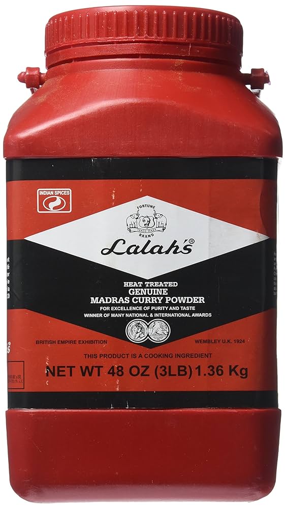 Lalah's Madras Curry Powder Bottle 1.36Kg