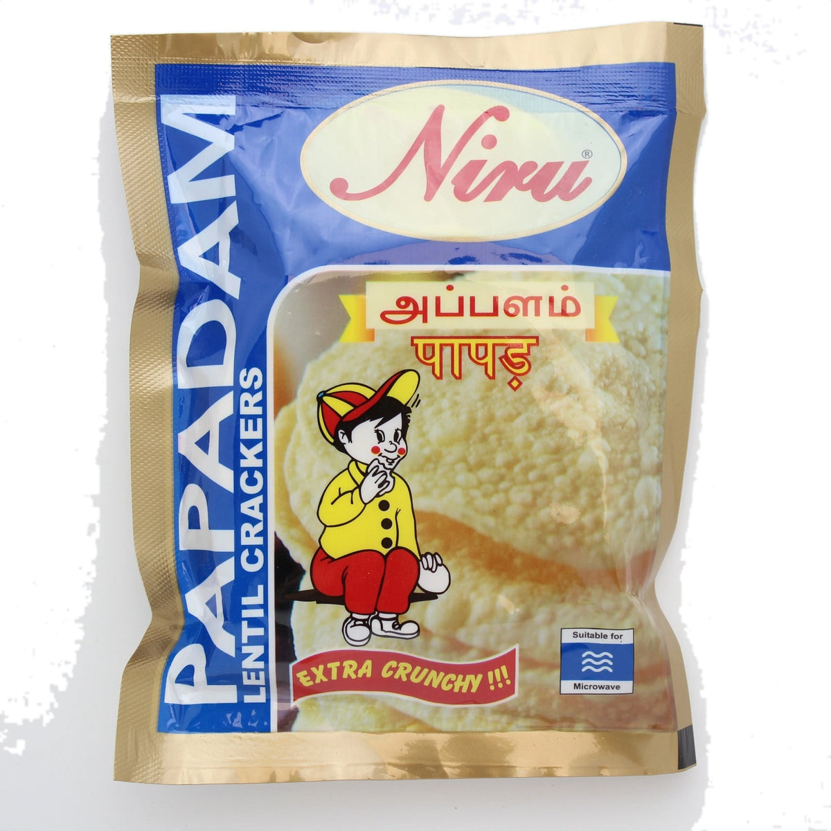Niru Papadam Lentil Crackers 150g