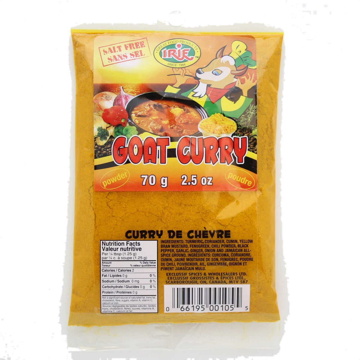 Irie Goat Curry Powder 70g