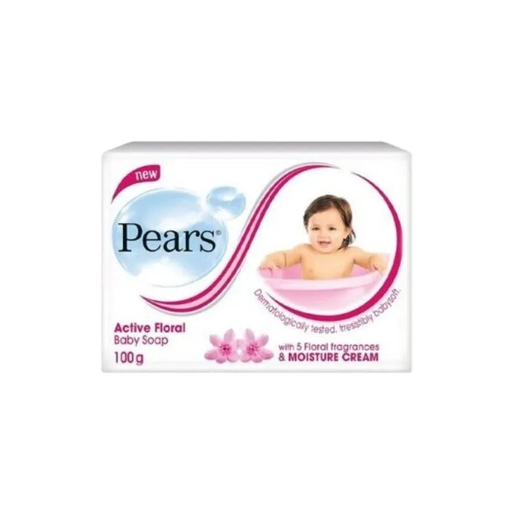 Pears Active Floral Baby Soap 100g