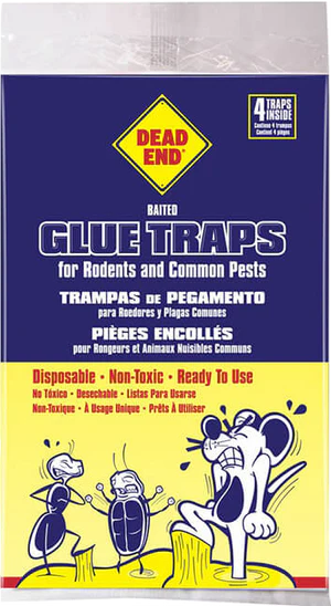 Dead End Baited Glue Traps for Rodents and Commom pest 4 Traps