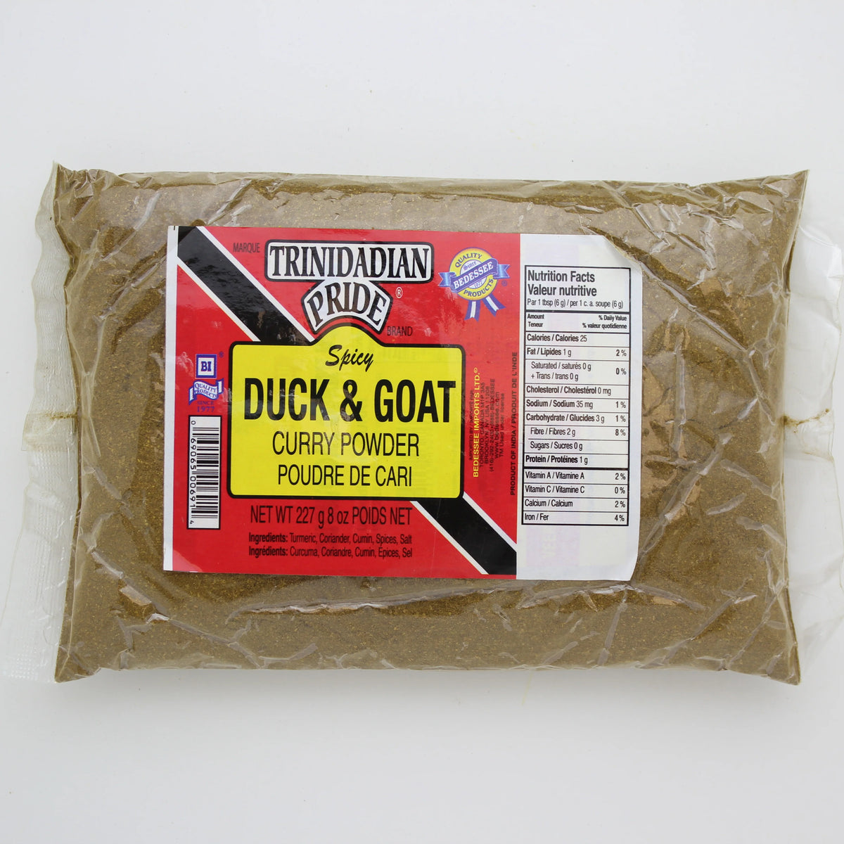 Trinidian Pride Spicy Duck & Goat Curry Powder 227g