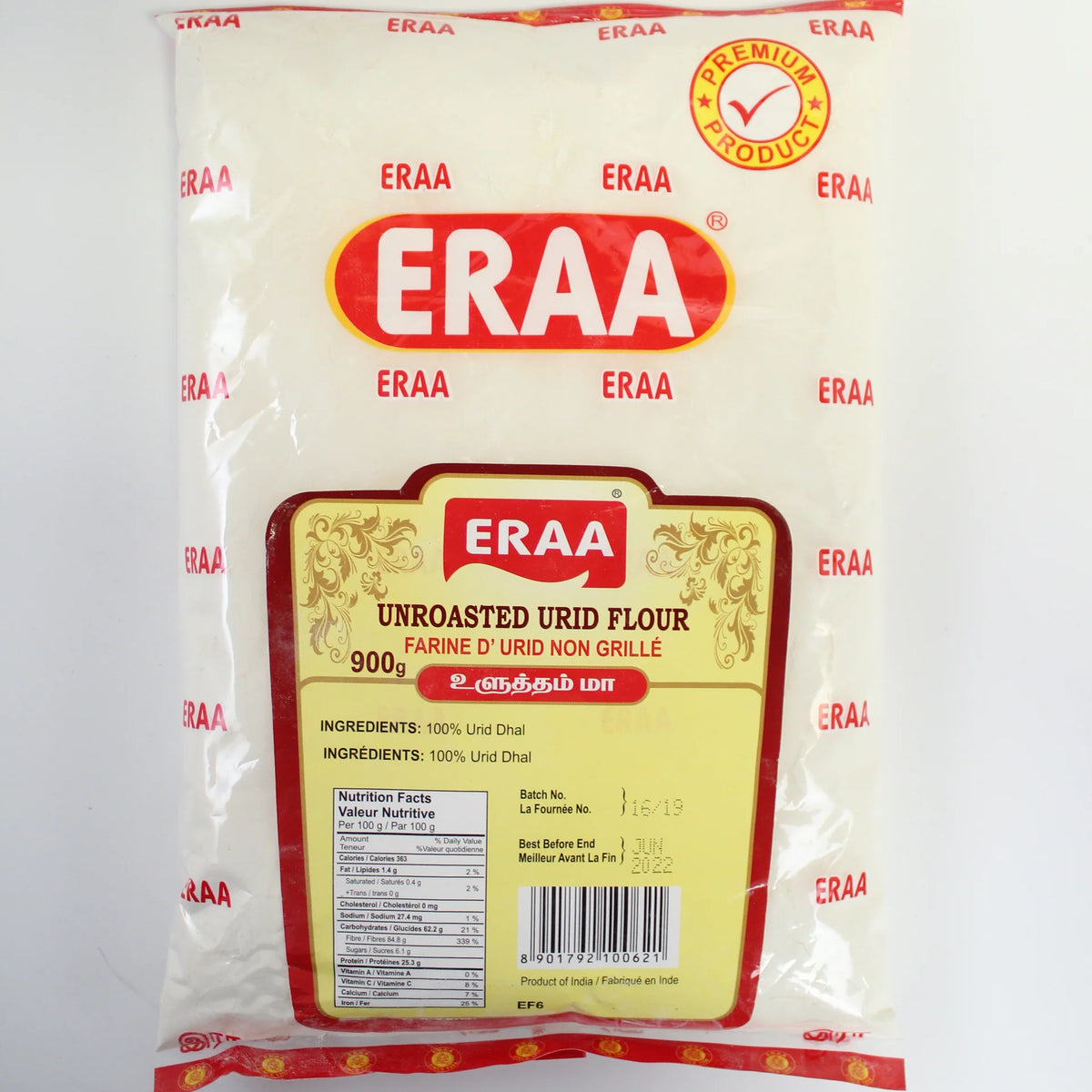 Eraa Unroasted Urid Flour 900g