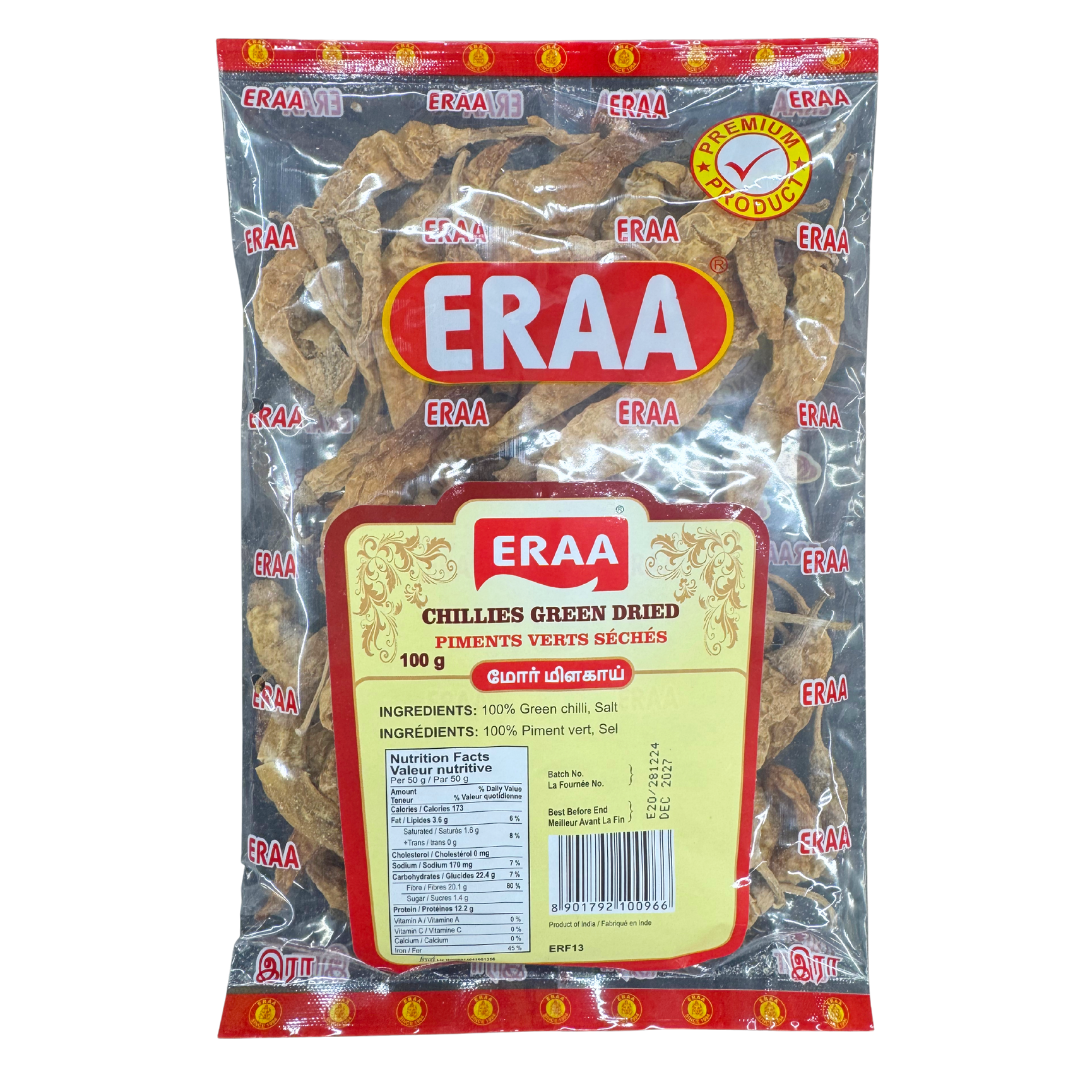 Eraa Dried Green Chilli 100g