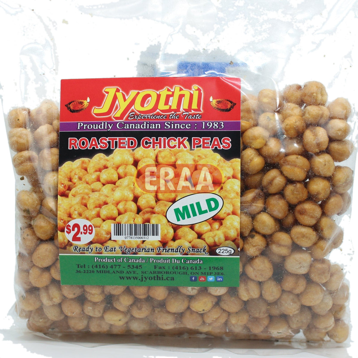 Jyothi Roasted Chick Peas(Mild)  225g