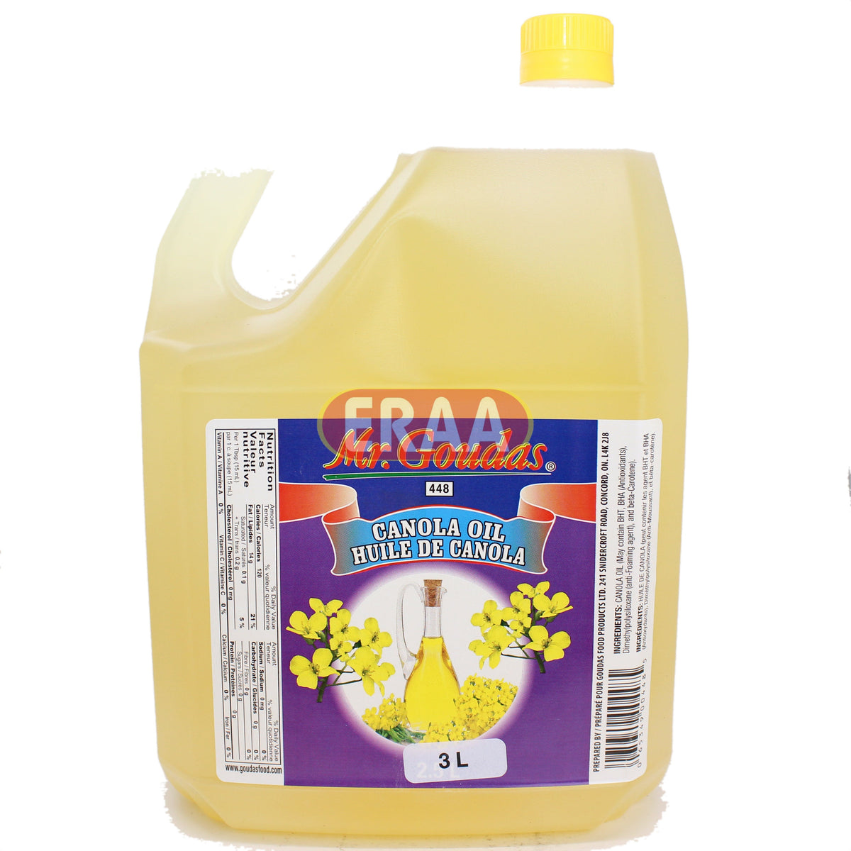 Mr.Goudas Canola Oil 3L