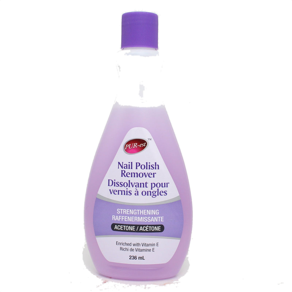 Pur-est Nail Polish Remover Strengthening 236ml