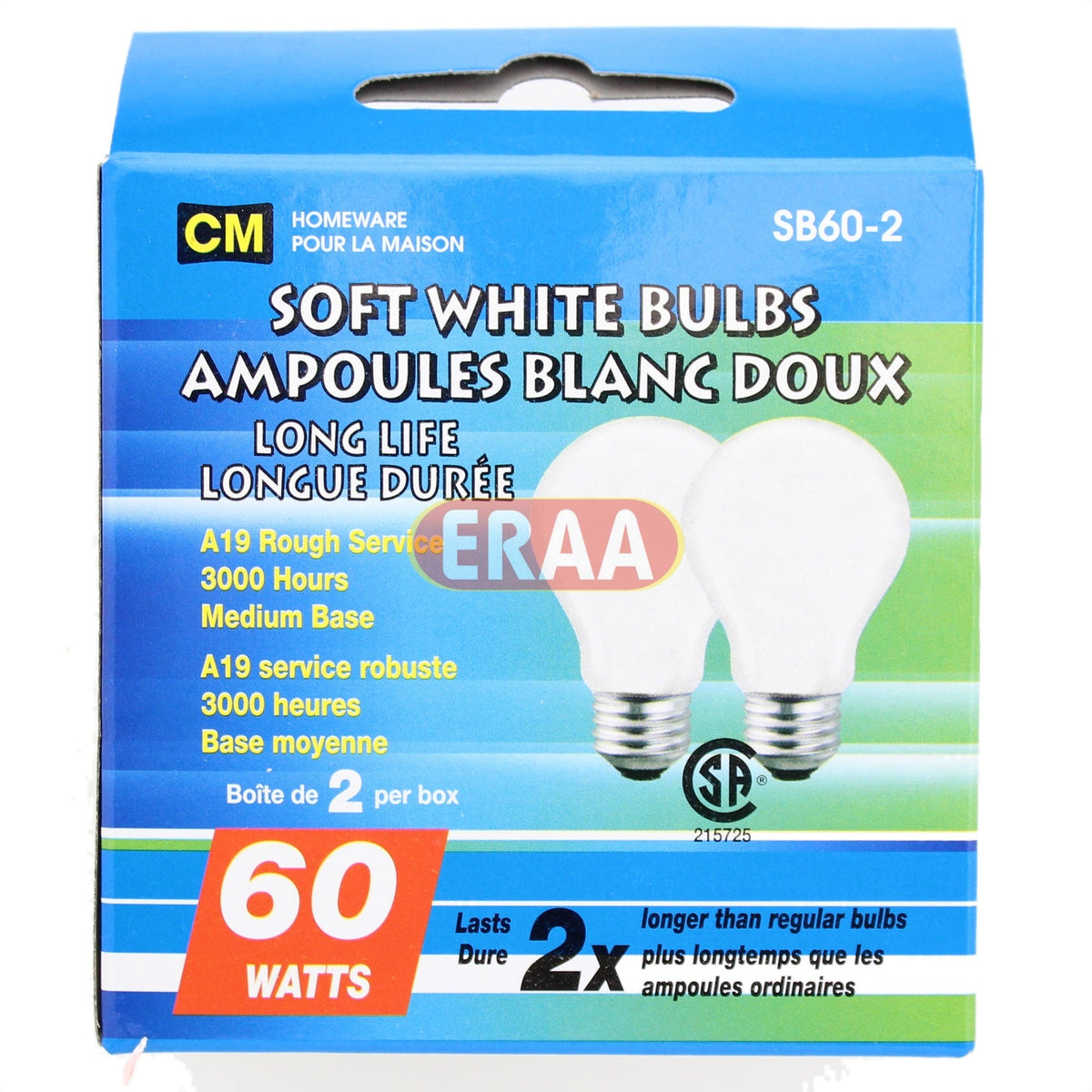 CM Soft White Long Life Bulbs