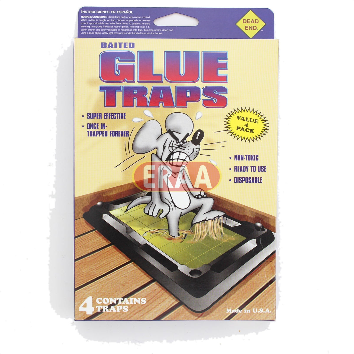 Baited Glue Traps 4 Pack
