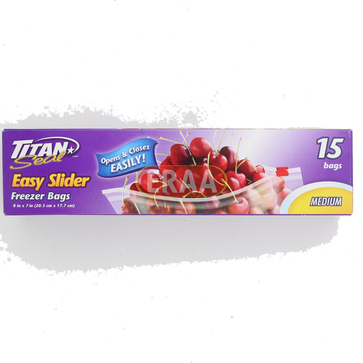 Titan Seal Easy Slider Freezer 15 Bags (8*7")
