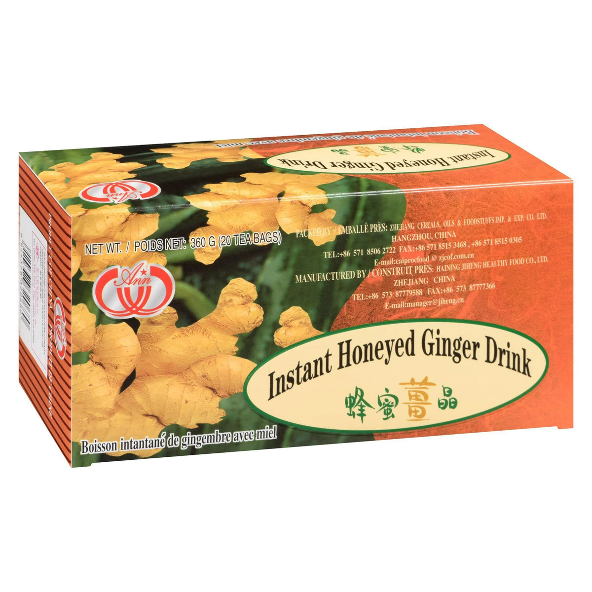 Ann Instant Honeyed Ginger Drink 18 Bags