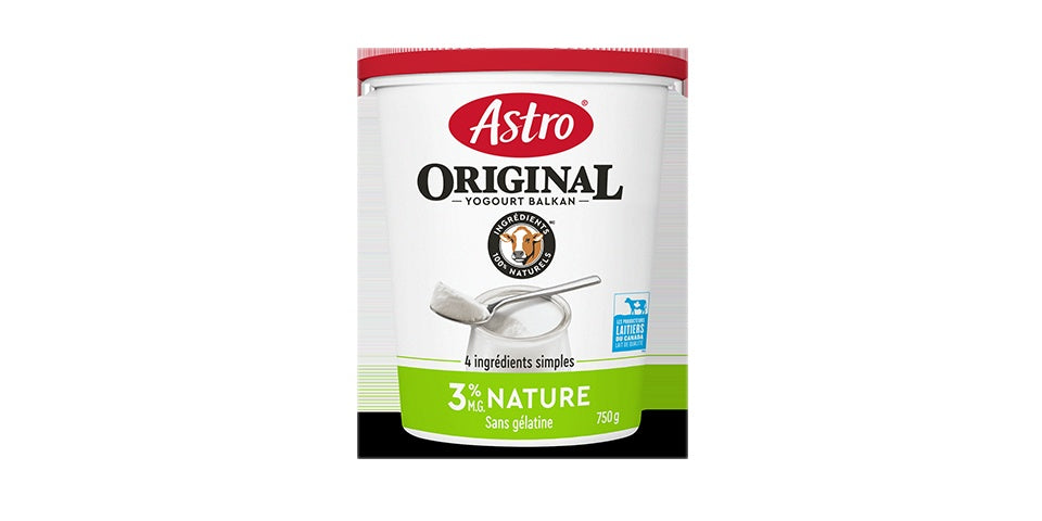 Astro Original Nature Yogurt 3% 750g