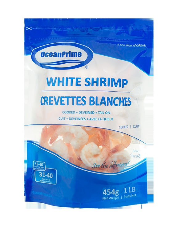 Ocean Prime White Pacific Shrimp 454g 31-40