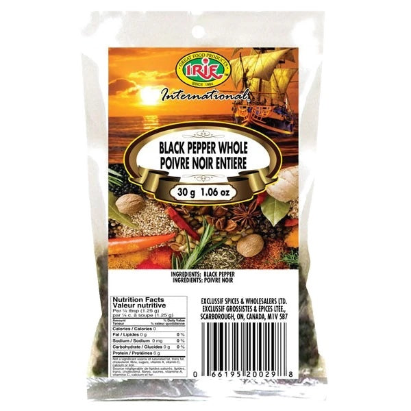 Irie Black Pepper Whole 30g