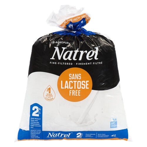 Natrel Sans Lactose Free 2% Milk Bag