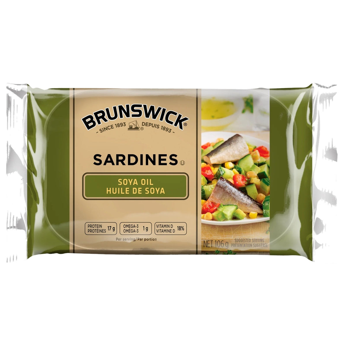 Brunswick Soya Oil Sardines 106g