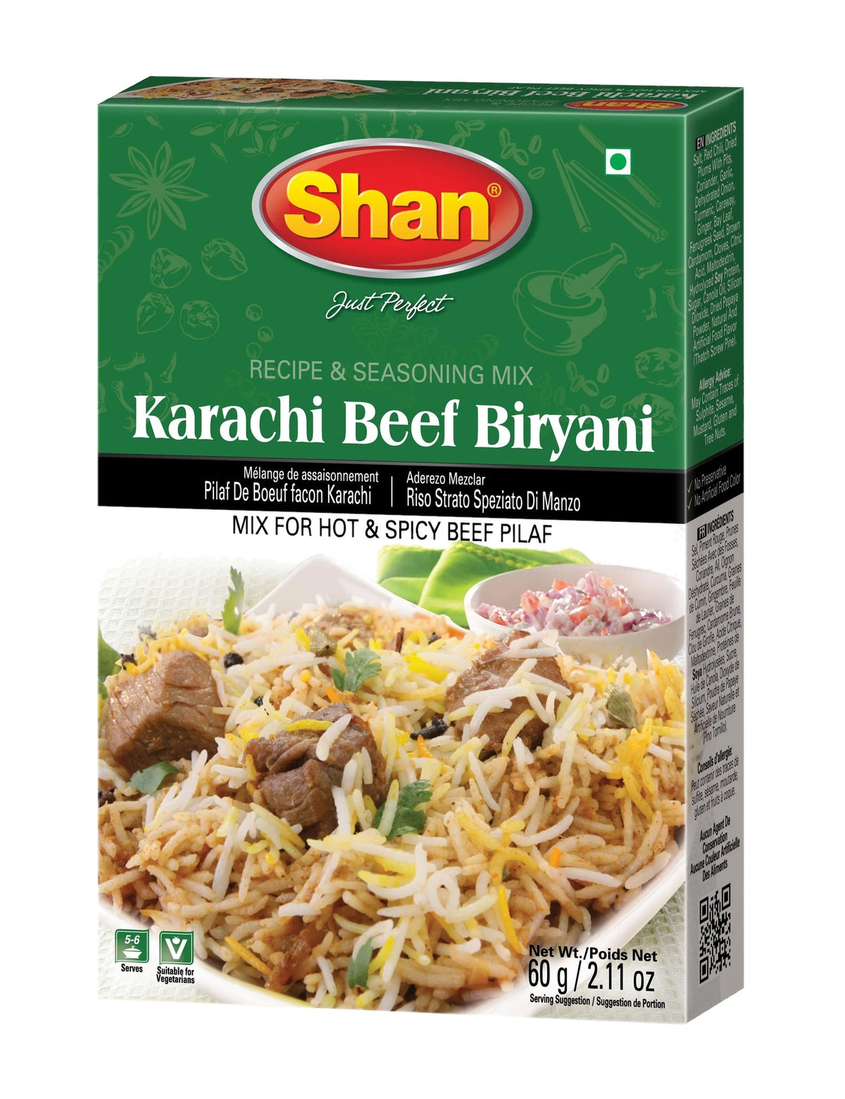 Shan Biryani Karachi Beef Premium 60g