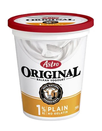 Astro Original Yogurt Plain 750g 1%