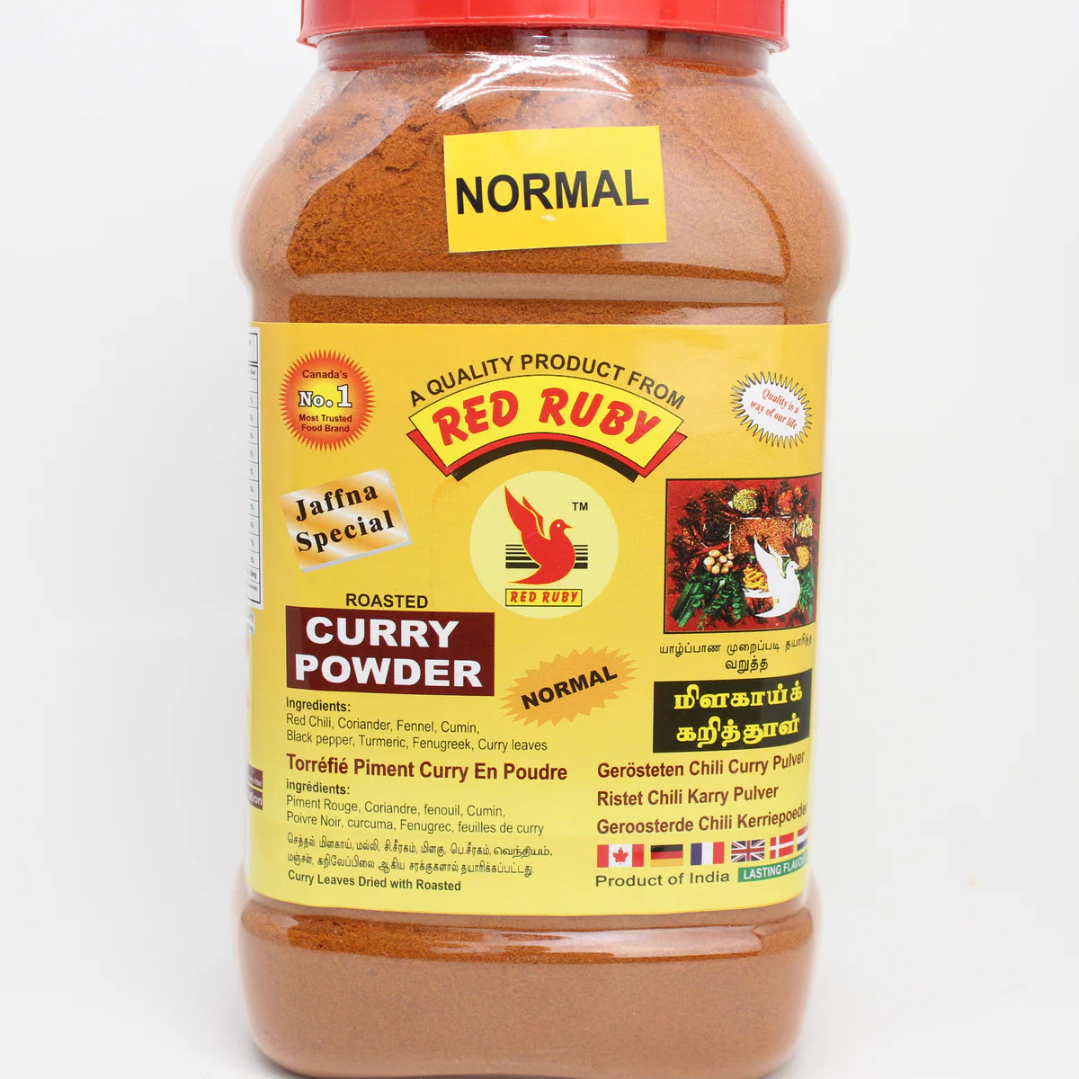 Red Ruby Roasted Curry Powder 800g Bottle Mild