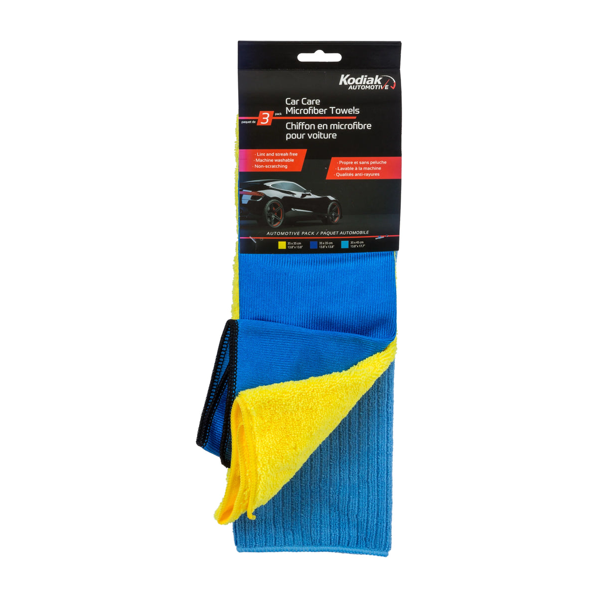Kodiak Car Care Microfiber Towels (3 Pack)