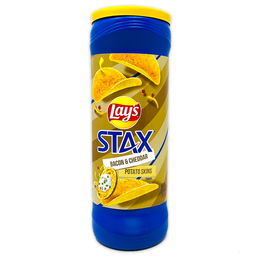 Lay's Stax Bacon & Chedder Potato Skins 155.9g